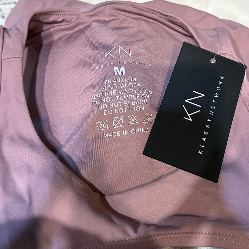 Klassy Network Mauve Thong Bodysuit - Picture 3 of 3